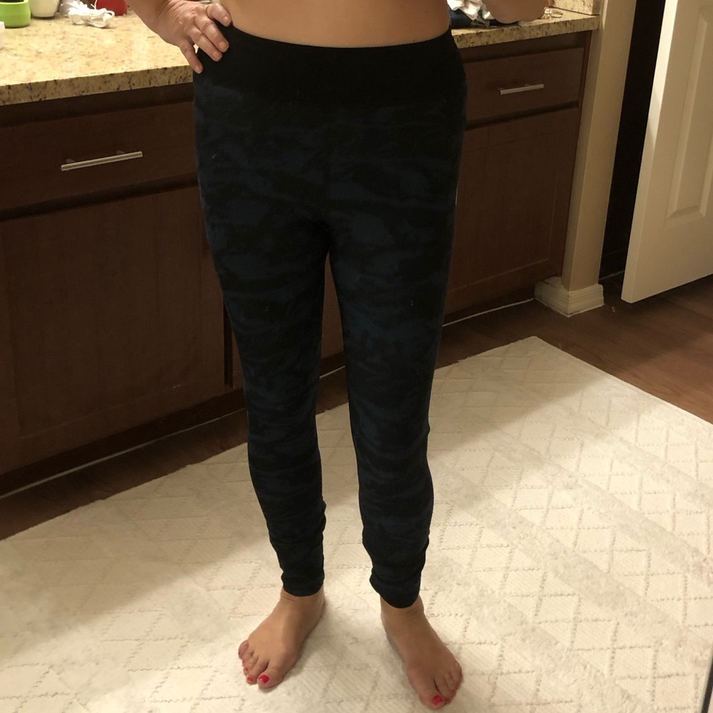 Sweaty Bety Black and Blue Camouflage Joggers